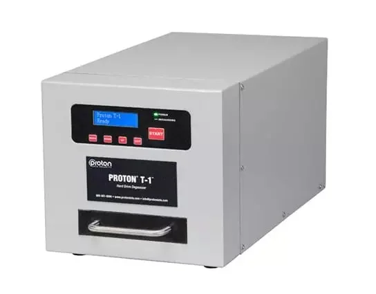 Proton T-1 drawer style hard drive degausser for India